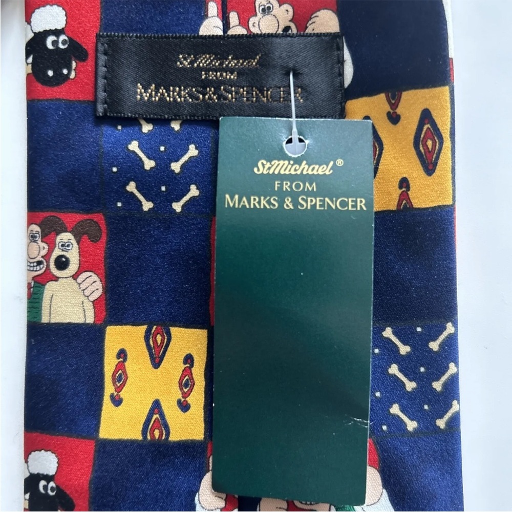 Wallace And Gromit St Michael Marks And Spencer Vintage Tie BNWT - Picture 5 of 6
